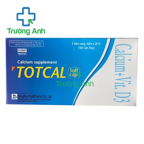 Totcal Soft Cap - Giúp bổ sung calci, vitamin D hiệu quả của Hàn Quốc