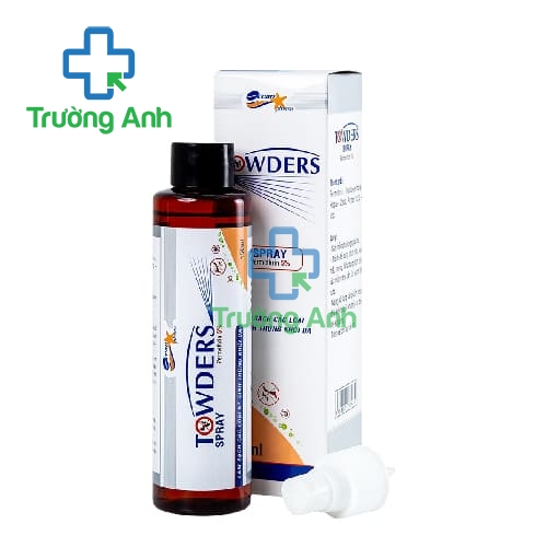 Towders Spray 150ml - Hỗ trợ giảm ngứa, làm sạch da hiệu quả