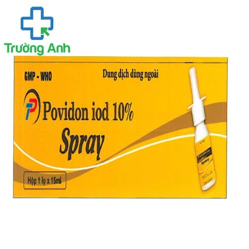 TP Povidon iod 10% Spray - Giúp sát trùng, sát khuẩn hiệu quả