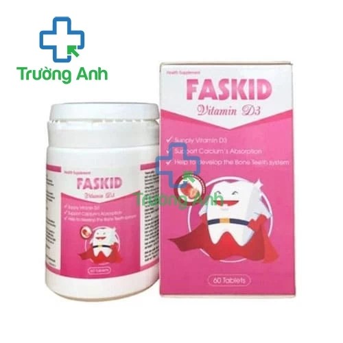 Faskid Vitamin D3 - Hỗ trợ tăng cường hệ miễn dịch bé yêu