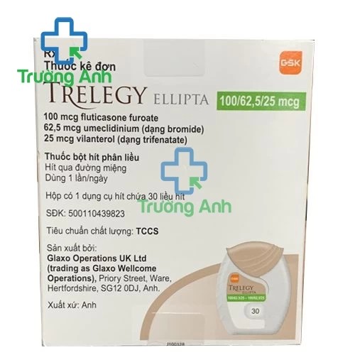Trelegy Ellipta 100mg/62,5mg/25mg GSK