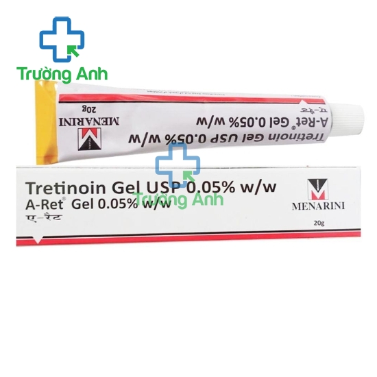 Tretinoin Gel USP 0.05% (A-ret 0.05%) Menarini - Gel bôi trị mụn trứng cá