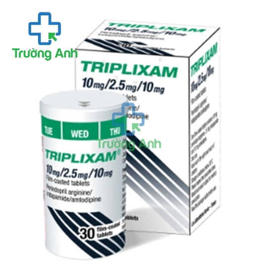 Triplixam 10mg/2.5mg/5mg - Thuốc điều trị các bệnh tim mạch hiệu quả