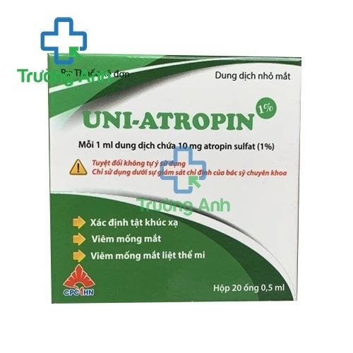 Uni-Atropin 10mg CPC1 HN - Dung dịch nhỏ mắt xác định tật khúc xạ mắt