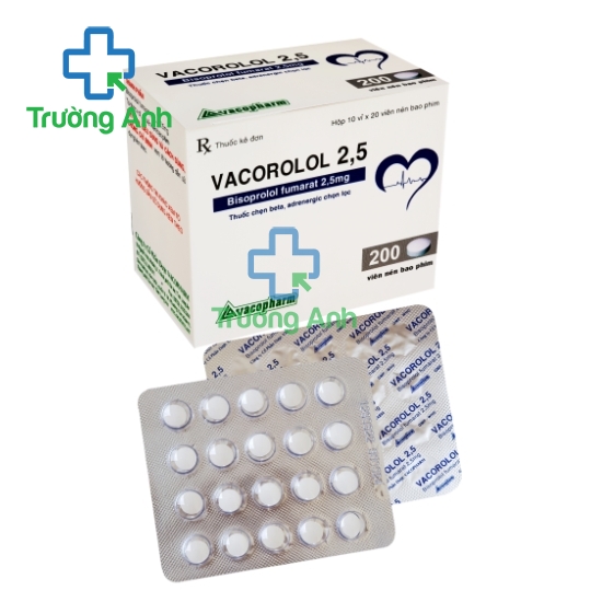 Vacorolol 2,5 Vacopharm - Thuốc điều trị tăng huyết áp hiệu quả