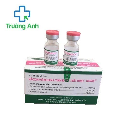Vắc xin viêm gan A tinh khiết, bất hoạt-Havax - Phòng bệnh viêm gan A hiệu quả 