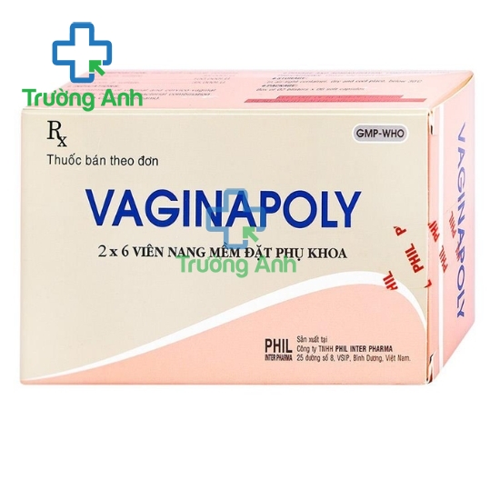 Vaginapoly - Viên đặt điều trị nhiễm trùng âm đạo, cổ tử cung hiệu quả 