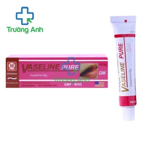 Vaseline Pure QM 10g - Kem bôi phòng nứt môi khô môi hiệu quả 