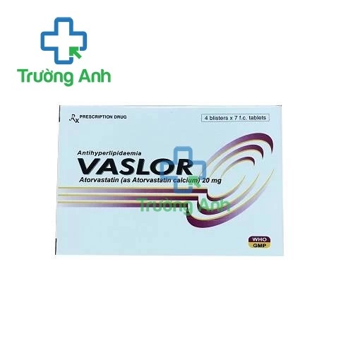 Vaslor-20 - Thuốc điều trị tăng cholesterol hiệu quả của Davipharm