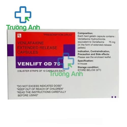 Venlift OD 75mg Torr - Thuốc điều trị trầm cảm hiệu quả của Ấn Độ