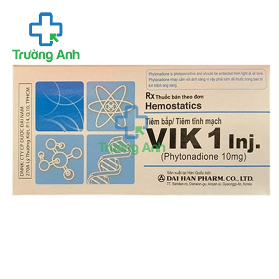 Vik 1 inj - Thuốc điều trị xuất huyết hiệu quả của Dai Han Pharm
