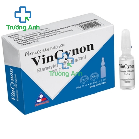 Vincynon 250mg/2ml Vinphaco (Etamsylate ) - Thuốc cầm máu hiệu quả