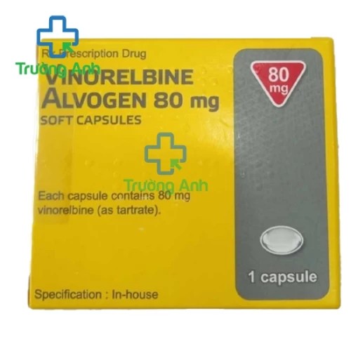 Vinorelbine Alvogen 80mg Soft Capsules - Thuốc điều trị ung thư vú hiệu quả
