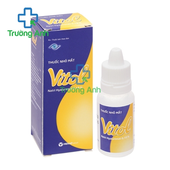 Vitol - Dung dịch nhỏ mắt điều trị các tình trạng khô mắt của Merap
