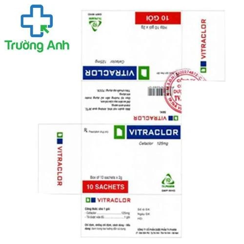 Vitraclor 125mg TV.Pharm - Thuốc điều trị nhiễm khuẩn hiệu quả