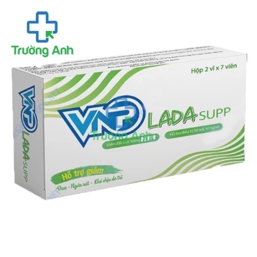 VNP Lada Supp - Viên đặt trực tràng giúp giảm triệu chứng bệnh trĩ