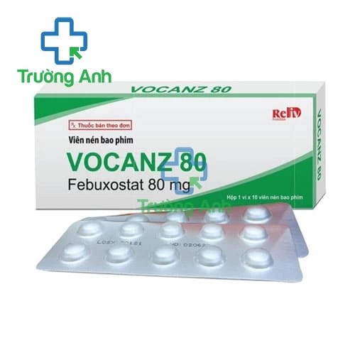 Vocanz 80 - Thuốc điều trị tăng axit uric máu mãn tính ở người bị gout