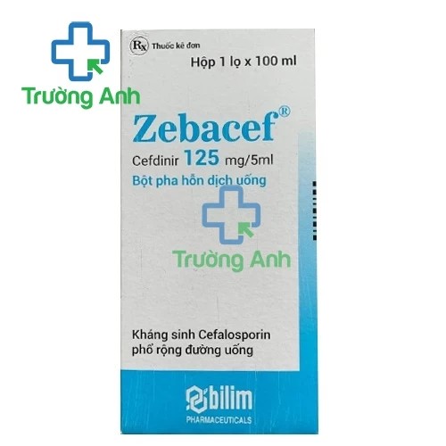 Zebacef 125mg/5ml - Thuốc điều trị nhiễm trùng hiệu quả của Ấn Độ
