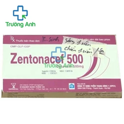 Zentonacef 500mg - Thuốc điều trị nhiễm khuẩn hiệu quả