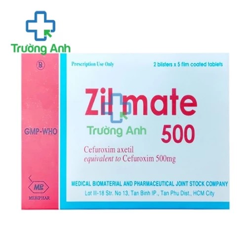 Zil mate 500mg - Thuốc điều trị nhiễm khuẩn hiệu quả
