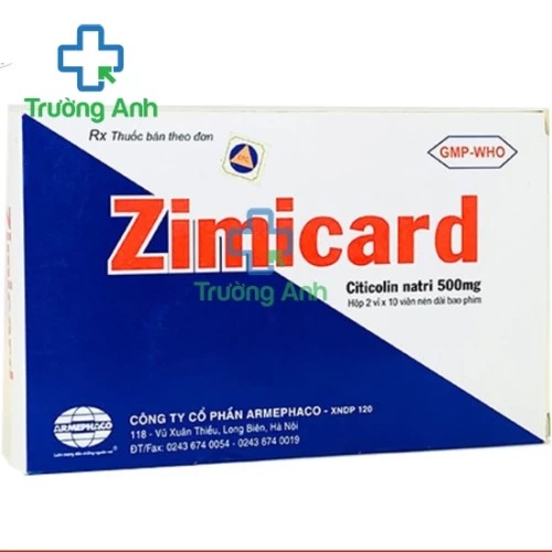 Zimicard 500mg - Thuốc điều trị các bệnh não cấp tính hiệu quả